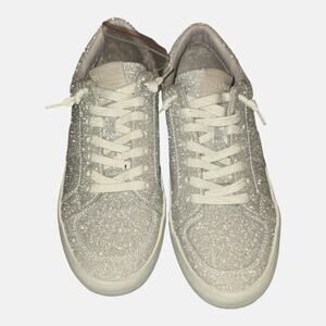 Vintage Havana Glitter Sneakers Silver Sparkle Athletic Shoes Womens size 8‎ New